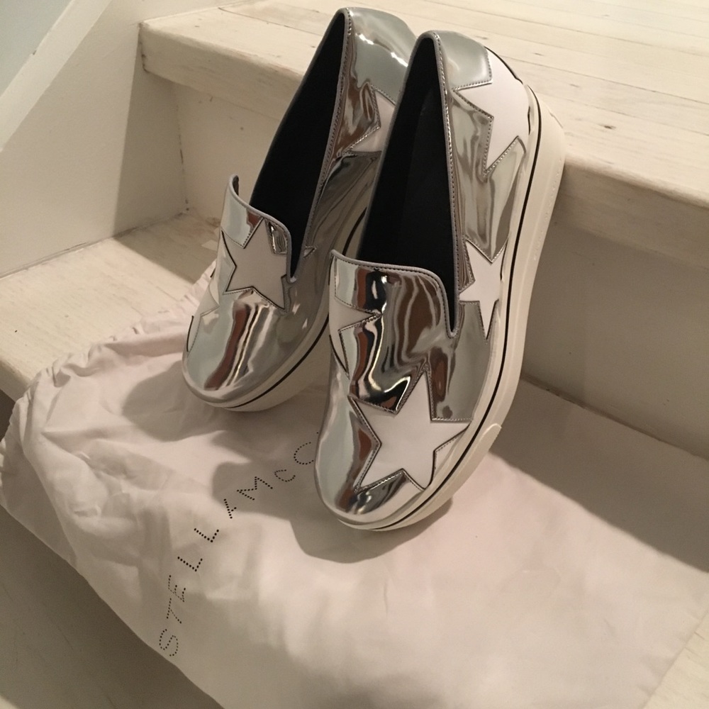 Stella McCartney Binx Faux Metallic Sneakers